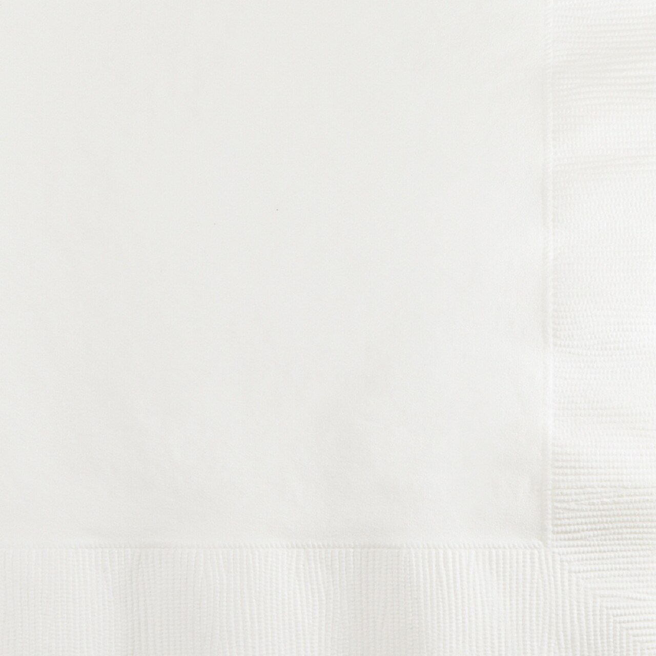 Party Central 2-Ply Disposable Beverage Napkins - 4.5" - White - Club Pack of 600
